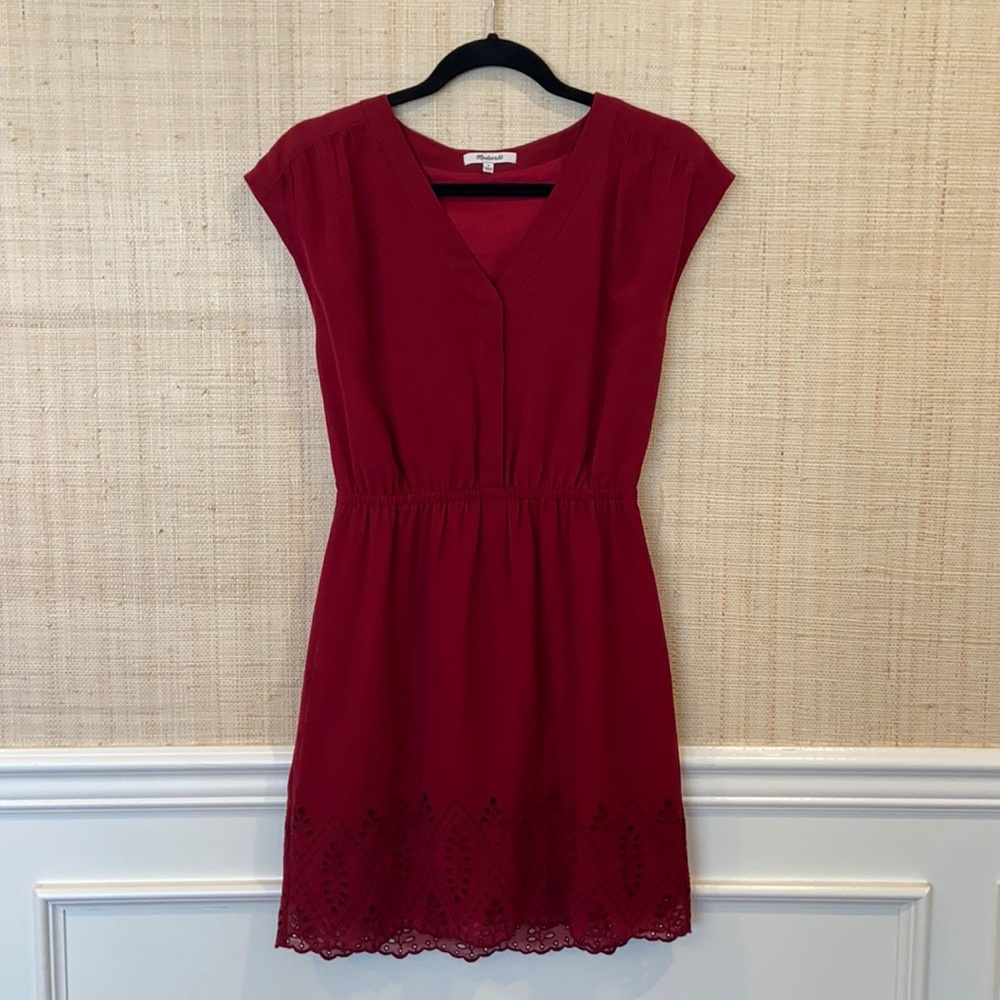 Madewell Red Cocktail Dress, Size 0